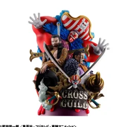 One Piece - Mihawk, Sir Crocodile & Buggy Statue / Petitrama - Logbox Re Birth 03 - Cross Guil: Meg