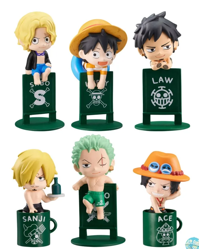 One Piece - Minifiguren - Ochatomo Serie 8er-Set / Pirates Vacation: MegaHouse