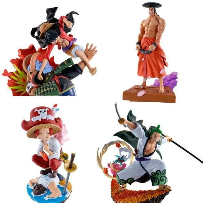 One Piece - Minifiguren 4er-Set / Log Box - Re: Birth Wanokuni Vol. 3: MegaHouse