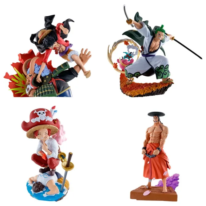 One Piece - Mini-Statue / Petitrama - Logbox - Re Birth Wano Kuni Vol. 1 Set 9: Megahouse