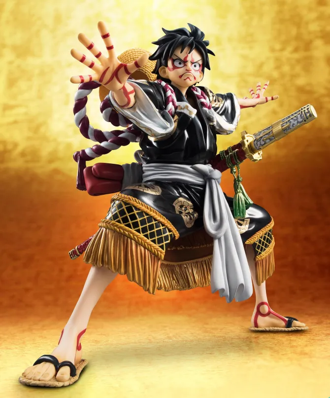 One Piece - Monkey D. Ruffy Statue - Excellent Model P.O.P / Kabuki Edition Black: MegaHouse