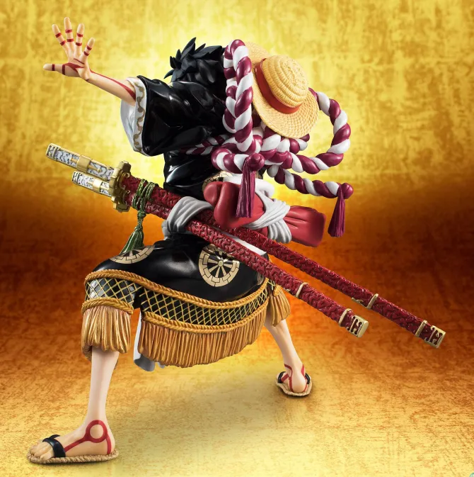 One Piece - Monkey D. Ruffy Statue - Excellent Model P.O.P / Kabuki Edition Black: MegaHouse