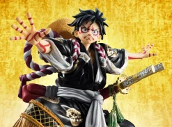 One Piece - Monkey D. Ruffy Statue - Excellent Model P.O.P / Kabuki Edition Black: MegaHouse