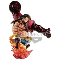 One Piece - Monkey D. Ruffy Figur / Kong Gun / Crimson Color Version: Banpresto