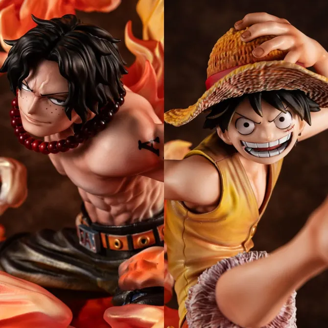 One Piece - Portgas D. Ace & Monkey D. Luffy Statue / Neo-Maximum - Bond between brothers 20th Limit