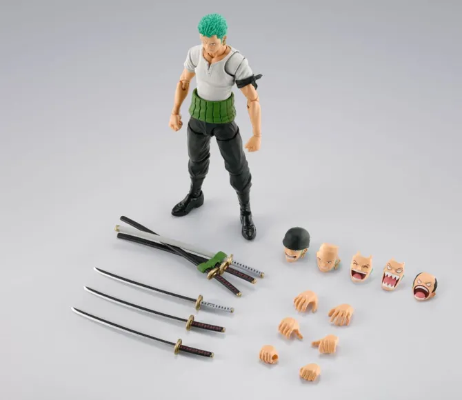 One Piece - Roronoa Zoro Actionfigur / S.H. Figuarts - Romance Dawn Ver.: Bandai Tamashii Nations