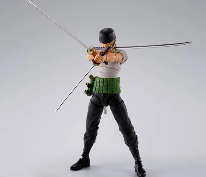 One Piece - Roronoa Zoro Actionfigur / S.H. Figuarts - Romance Dawn Ver.: Bandai Tamashii Nations
