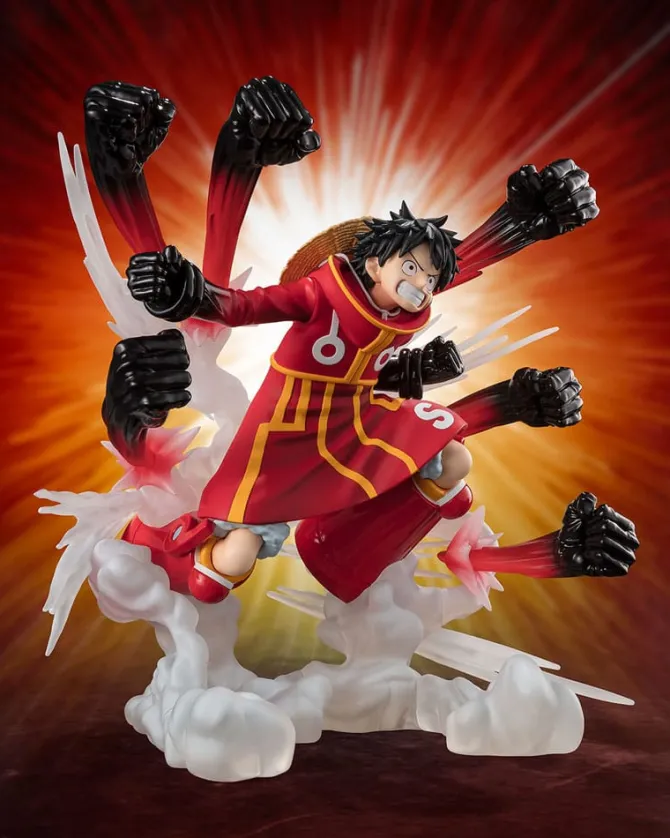 One Piece - Ruffy Statue / Figuarts ZERO - Extra Battle - Gum Gum Hawk Gatling: Tamashii Nations