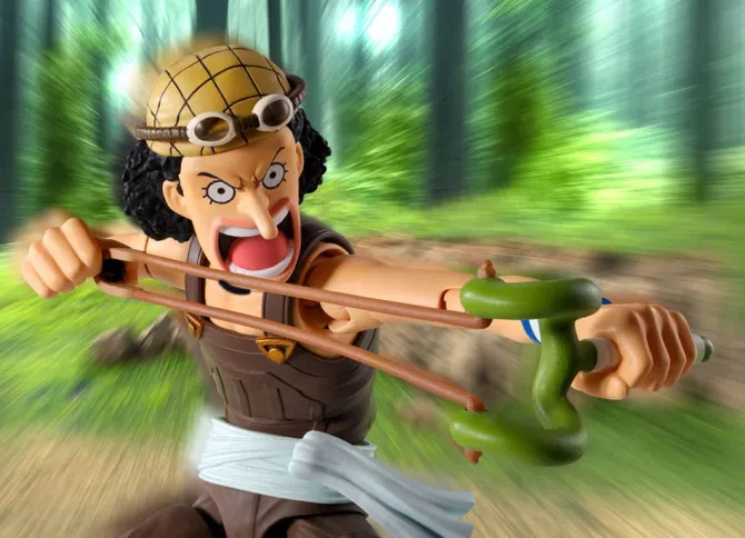 One Piece - Usopp Actionfigur / S.H.Figuarts - Romance Dawn Version: Tamashii Nations