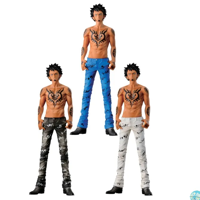 One Piece Law Figur - Jeans Freak schwarz, blau oder weiß: Banpresto