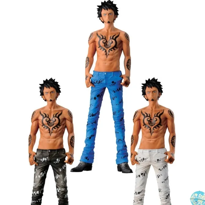 One Piece Law Figur - Jeans Freak schwarz, blau oder weiß: Banpresto