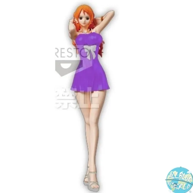 One Piece Movie Gold - Nami Figur - Glitter & Glamours / purple Version: Banpresto