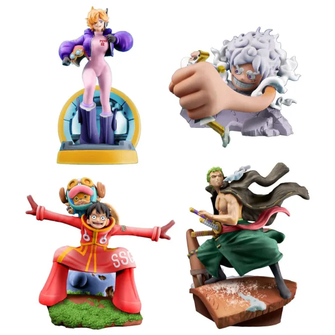 One Piece Petitrama - Logbox Re Birth Egghead Statue: Megahouse