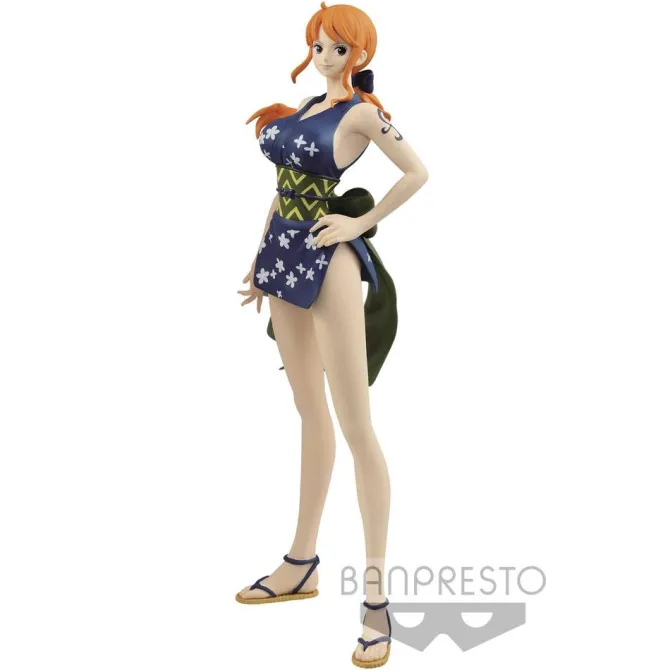 One Piece Stampede - Nami Figur / Glitter & Glamours - Wanokuni Style B: Banpresto