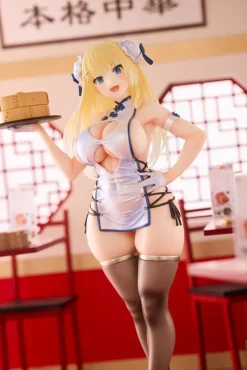 Original Character - Chinese Dress Girl Statue / Illustration by oekakizuki: Violet Studio