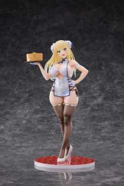 Original Character - Chinese Dress Girl Statue / Illustration by oekakizuki: Violet Studio