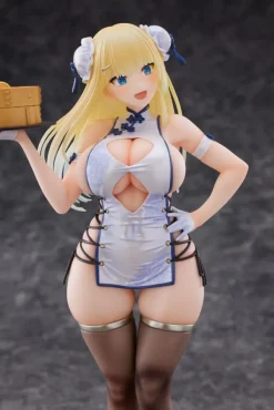 Original Character - Chinese Dress Girl Statue / Illustration by oekakizuki: Violet Studio