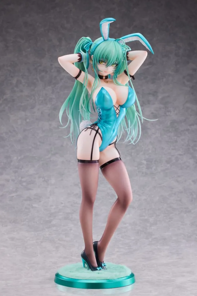 Original Character - Green Twin Tail Bunny-chan Statue: PartyLook