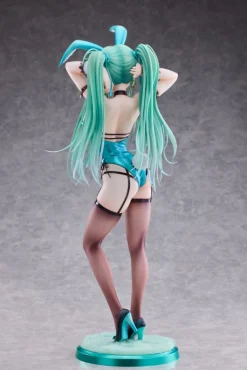 Original Character - Green Twin Tail Bunny-chan Statue: PartyLook