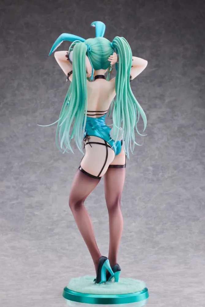 Original Character - Green Twin Tail Bunny-chan Statue: PartyLook