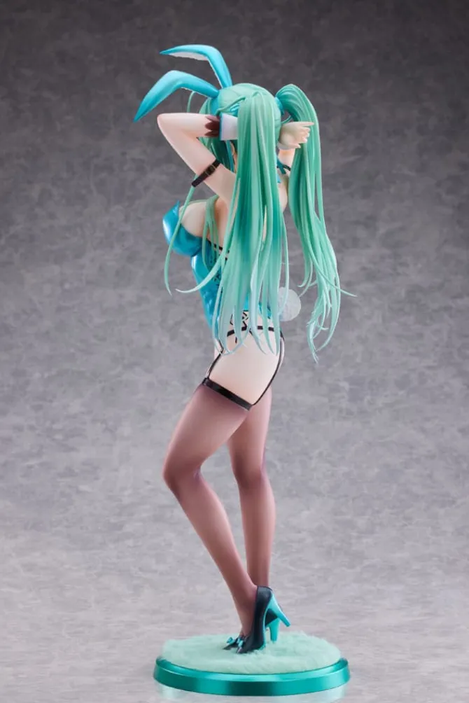 Original Character - Green Twin Tail Bunny-chan Statue: PartyLook