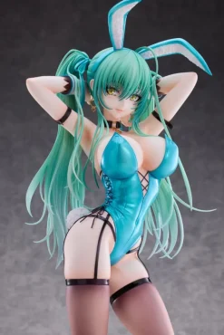 Original Character - Green Twin Tail Bunny-chan Statue: PartyLook