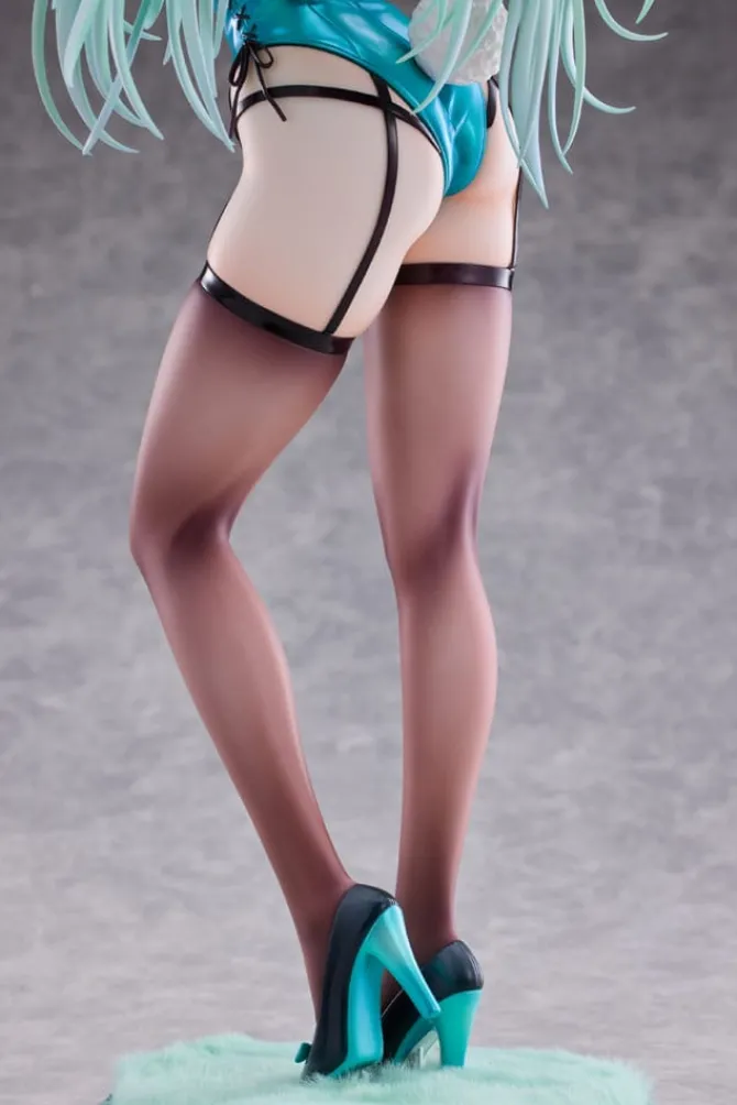 Original Character - Green Twin Tail Bunny-chan Statue: PartyLook