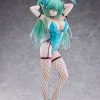 Original Character - Green Twin Tail Bunny-chan Statue / Fishnet Tights Ver.: PartyLook