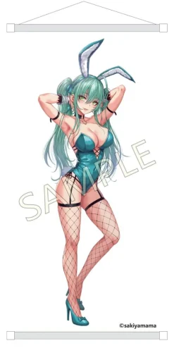 Original Character - Green Twin Tail Bunny-chan Statue / Fishnet Tights Ver.: PartyLook