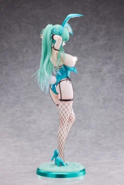 Original Character - Green Twin Tail Bunny-chan Statue / Fishnet Tights Ver.: PartyLook