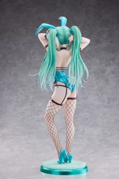 Original Character - Green Twin Tail Bunny-chan Statue / Fishnet Tights Ver.: PartyLook