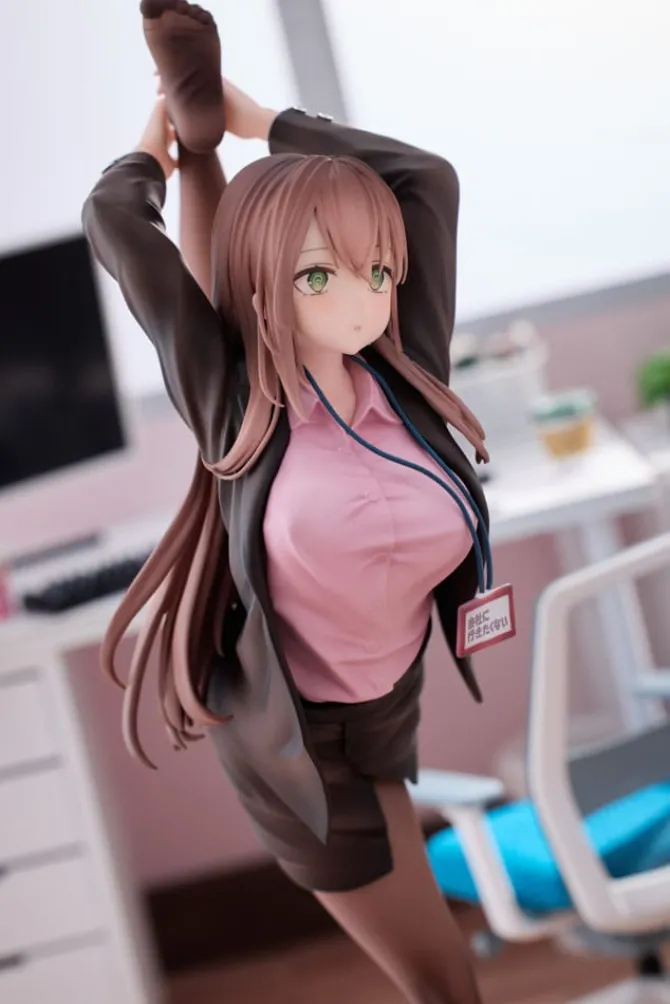 Original Character - OL-chan Statue / Who Doesn't Want to Go to Work Pink Ver. Deluxe Edition: Magi