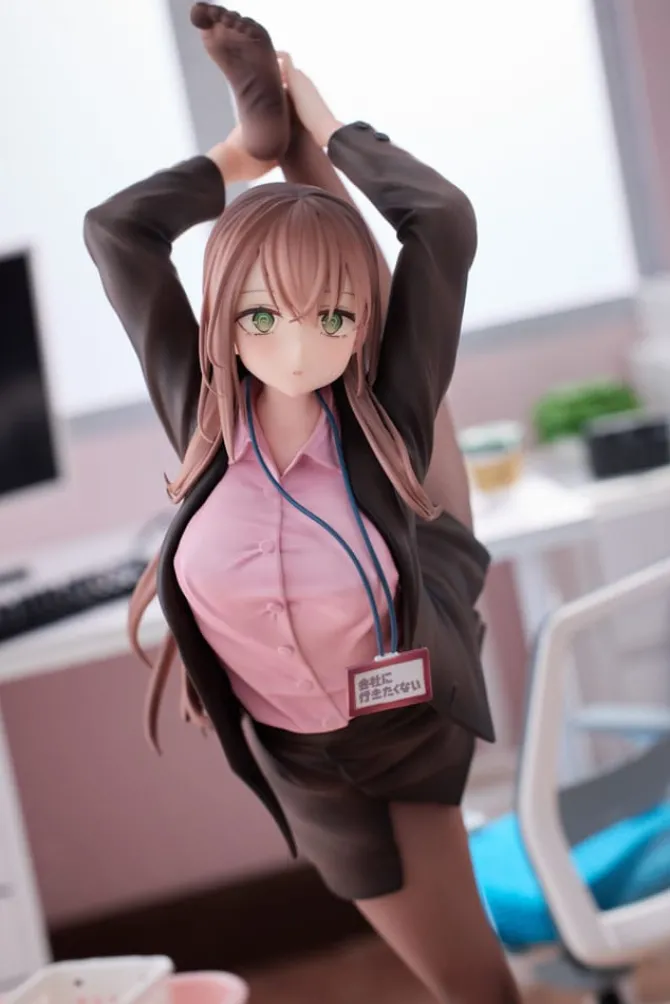 Original Character - OL-chan Statue / Who Doesn't Want to Go to Work Pink Ver.: Magi Arts