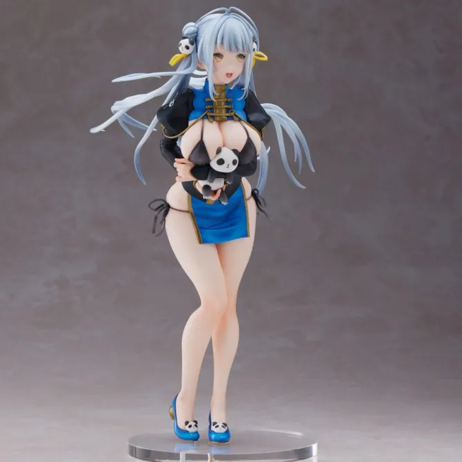 Original Character - Panda-chan Statue / China dress Ver. - Sencha Illustration: Union Creative