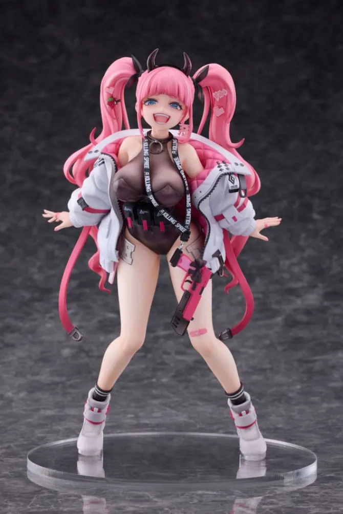 Original Character - Rampaging Twin-tail Arisa Statue: Bibi Buttons