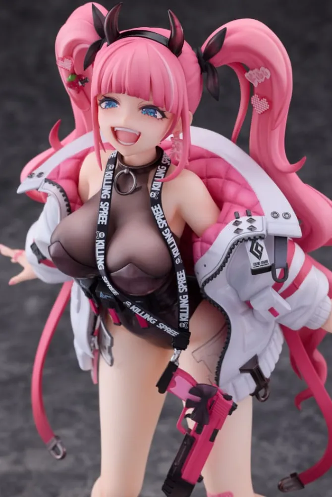 Original Character - Rampaging Twin-tail Arisa Statue: Bibi Buttons