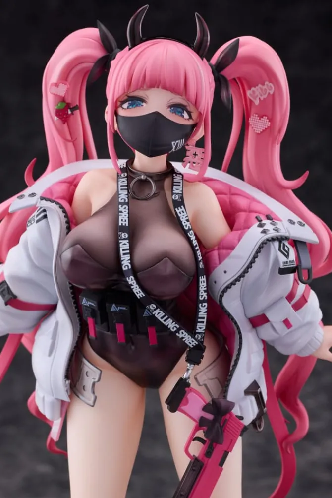 Original Character - Rampaging Twin-tail Arisa Statue: Bibi Buttons