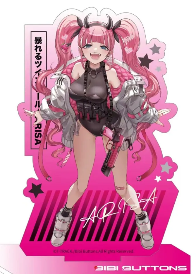 Original Character - Rampaging Twin-tail Arisa Statue: Bibi Buttons