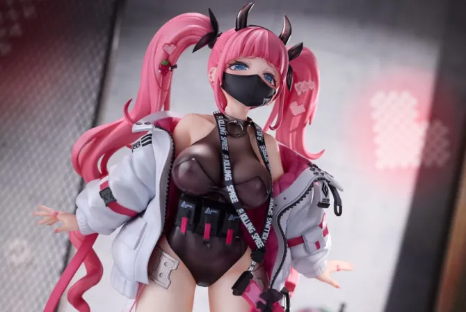 Original Character - Rampaging Twin-tail Arisa Statue: Bibi Buttons