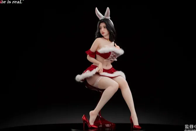 Original Character - She is real Rou Kou Re Re Zi Statue: BearPanda