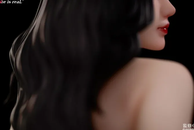 Original Character - She is real Rou Kou Re Re Zi Statue: BearPanda