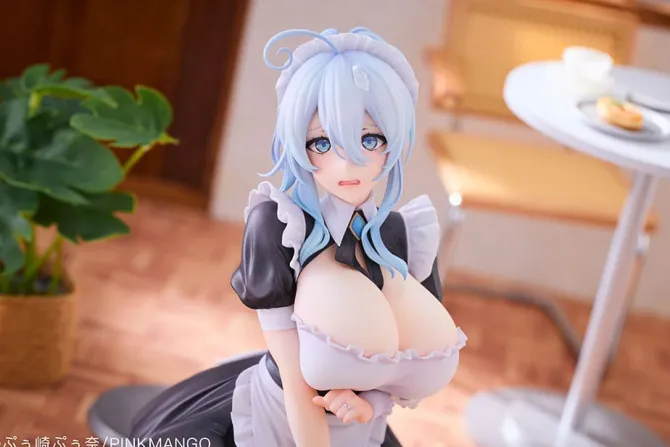 Original Character - Snow Woman Yukino Mifuyu Statue / Yukino Maid Ver.: PinkMango