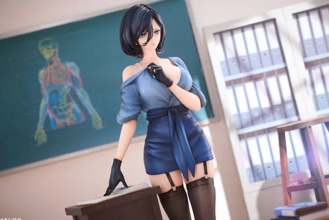 Original Character - Toutotsu ni Nugidasu Tennen Bijutsu Kyoushi Rumi Statue / Illustration by Keso