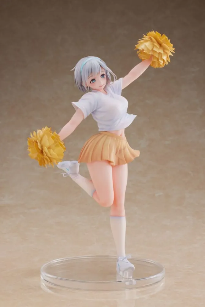 Original Illustration - Cheerleader Riku Statue / Illustration by Jonsun: Hobby Saku