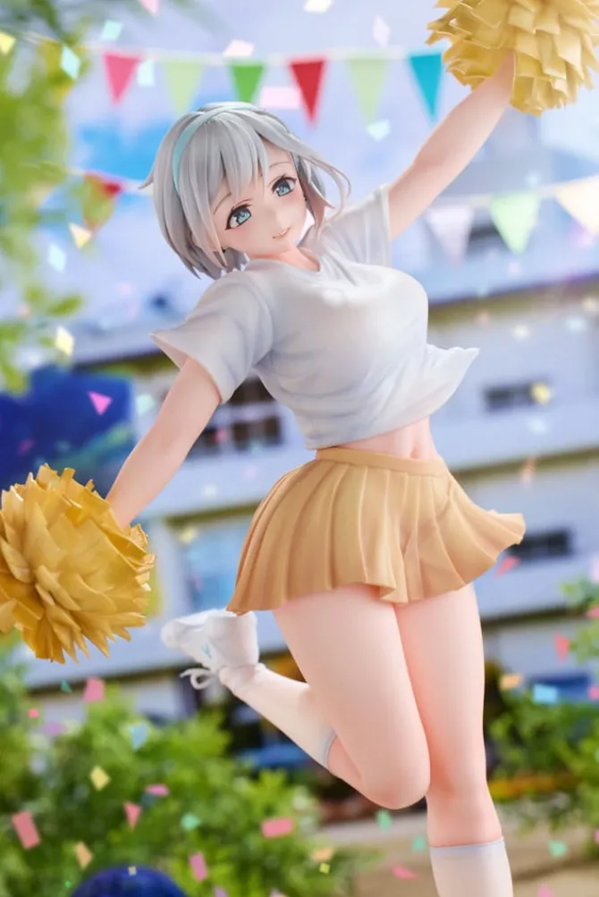 Original Illustration - Cheerleader Riku Statue / Illustration by Jonsun: Hobby Saku