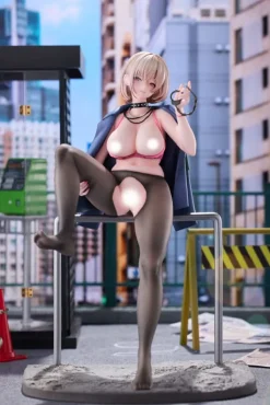 Original Illustration - Naughty Police Statue / Woman Illustration by CheLA77 DX Edition: Hobby Saku