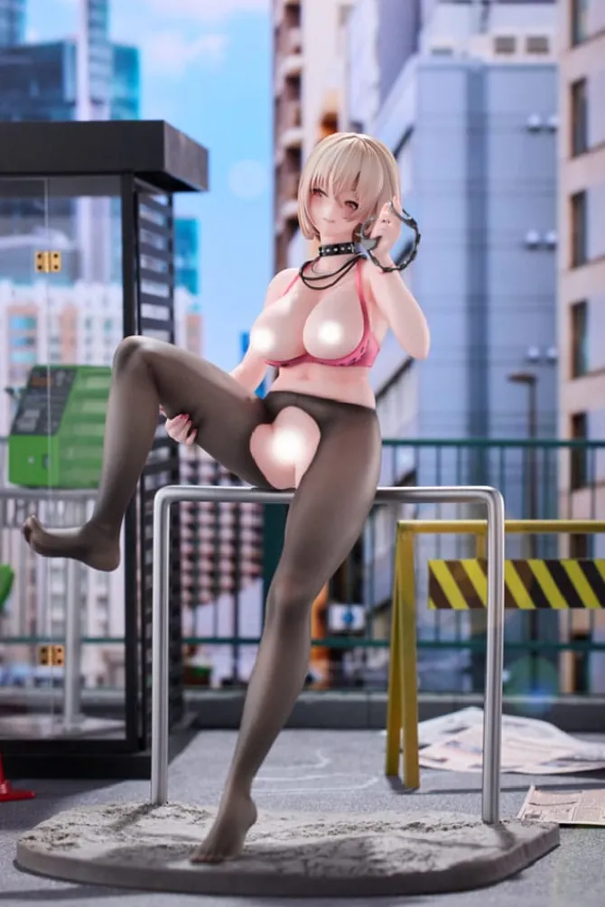 Original Illustration - Naughty Police Statue / Woman Illustration by CheLA77 DX Edition: Hobby Saku