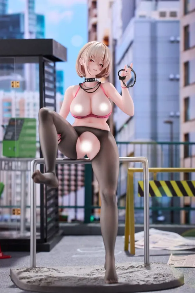 Original Illustration - Naughty Police Statue / Woman Illustration by CheLA77 DX Edition: Hobby Saku