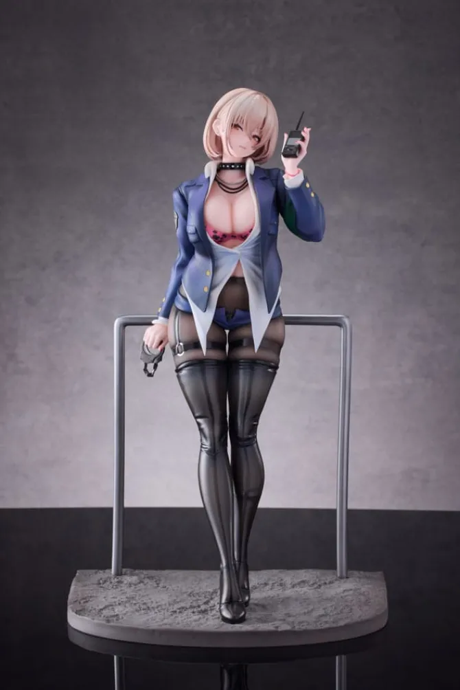 Original Illustration - Naughty Police Statue / Woman Illustration by CheLA77 Limited Edition: Hobby