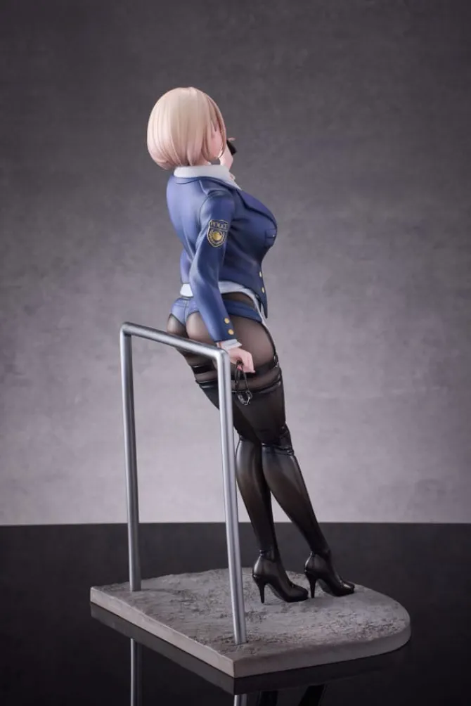 Original Illustration - Naughty Police Statue / Woman Illustration by CheLA77 Limited Edition: Hobby